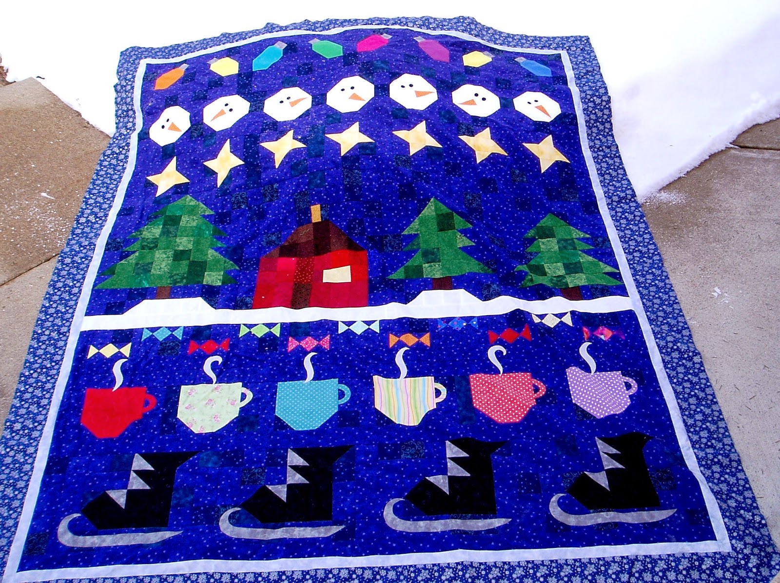 The Academic Quilter Winter quilt and Blog Hop