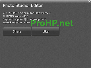 Photo Studio PRO v1.2.3 for BlackBerry Photo Studio PRO v1.2.3 for BlackBerry