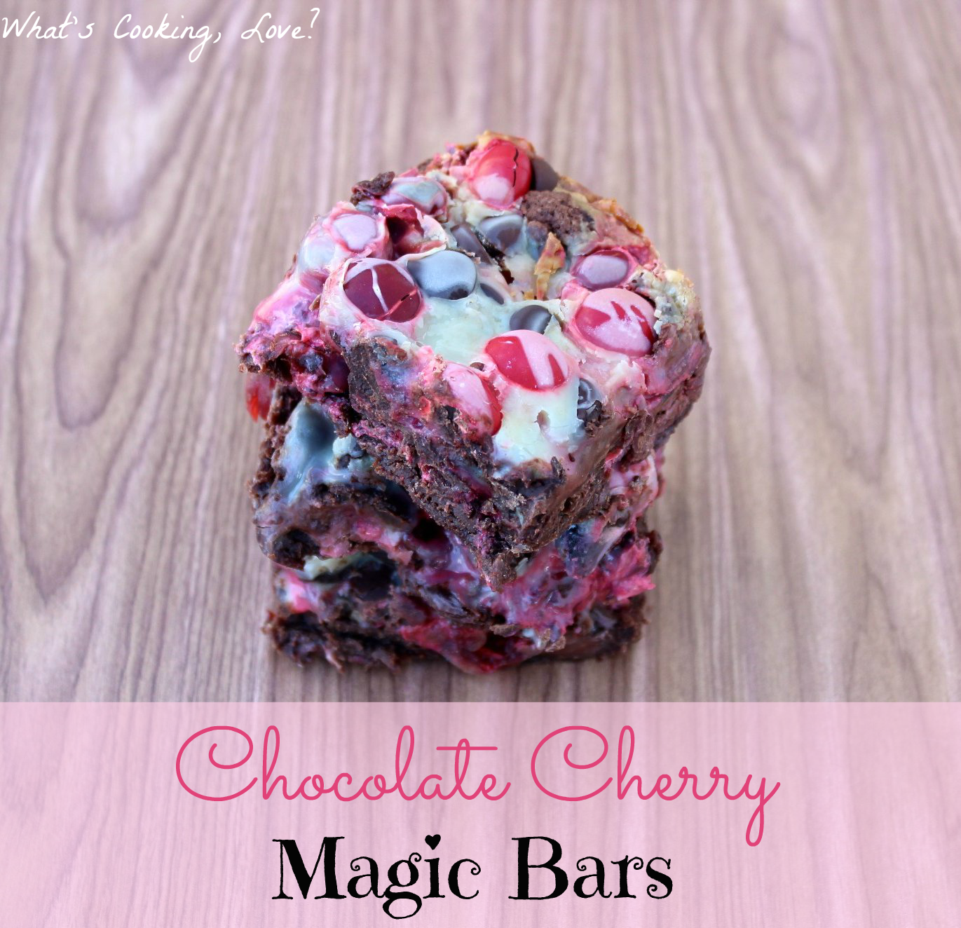 Chocolate Cherry Magic Bars Whats Cooking Love?