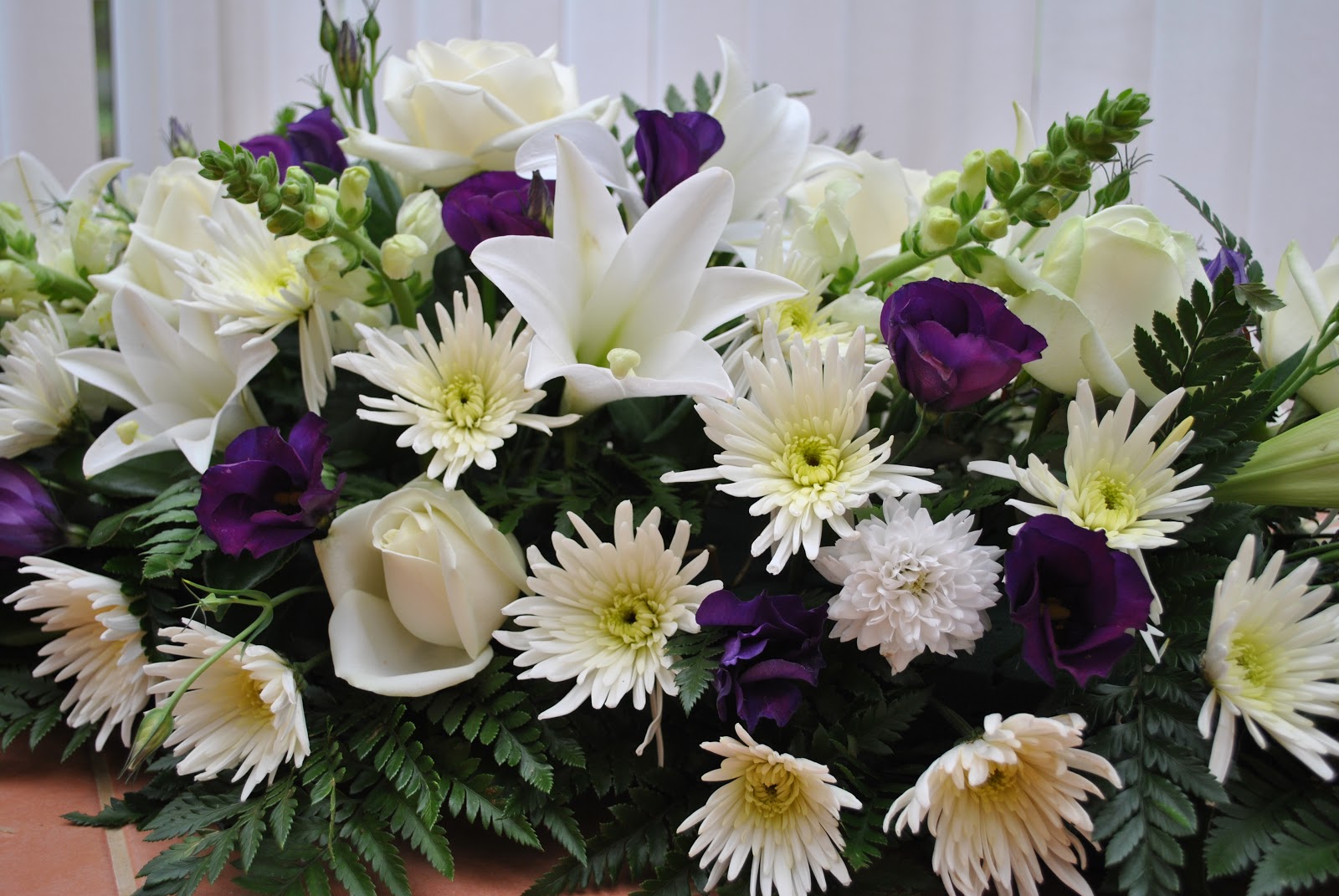 Lucy's flower studio Grandad's funeral flowers