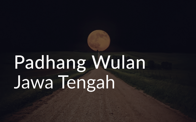 lagu padang wulan lagu daerah jawa tengah