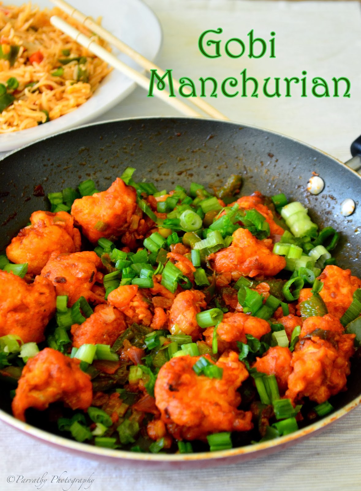 Paru's Kitchen Gobi Manchurian (DRY) Recipe