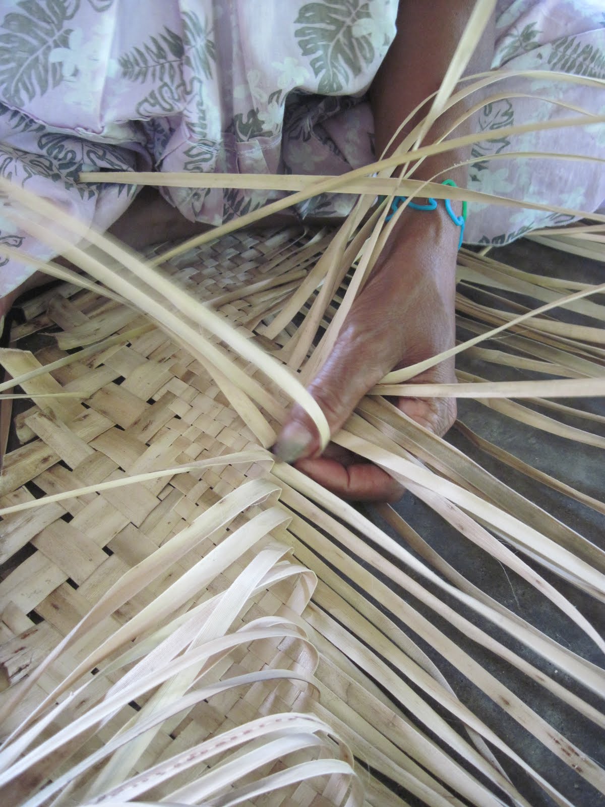 Life in the South Pacific Pandanas Mat Making