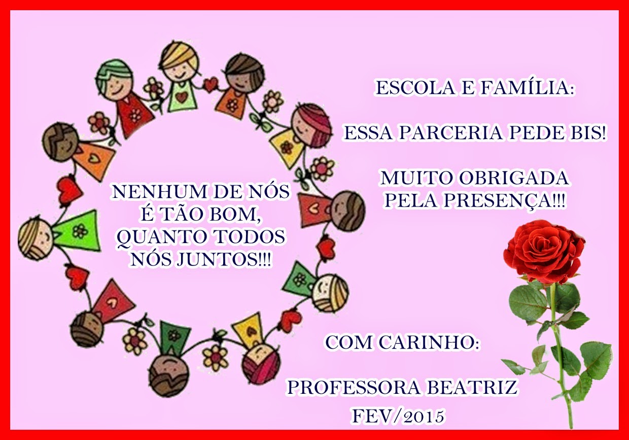 Pequenos Grandes Pensantes.: Mensagens de Boas Vindas Para Pais de Alunos