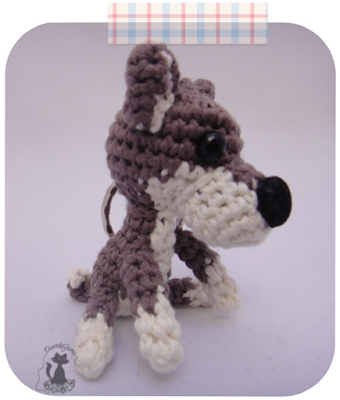 Perro Llavero Amigurumi