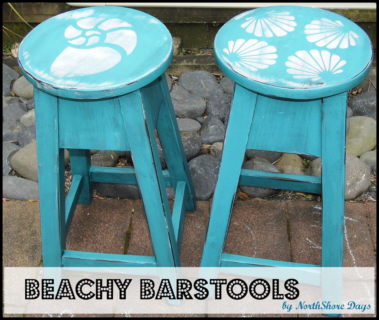 NorthShore Days..... Beachy Barstools