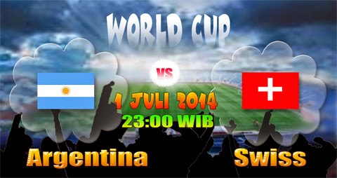 Prediksi Skor (Line-Up) Argentina vs Swiss 16 Besar Piala Dunia (Selasa, 1 Juli 2014)
