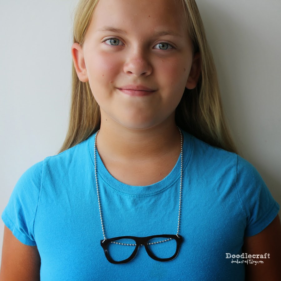 Doodlecraft Geek and Cat Eye Glasses Necklaces!