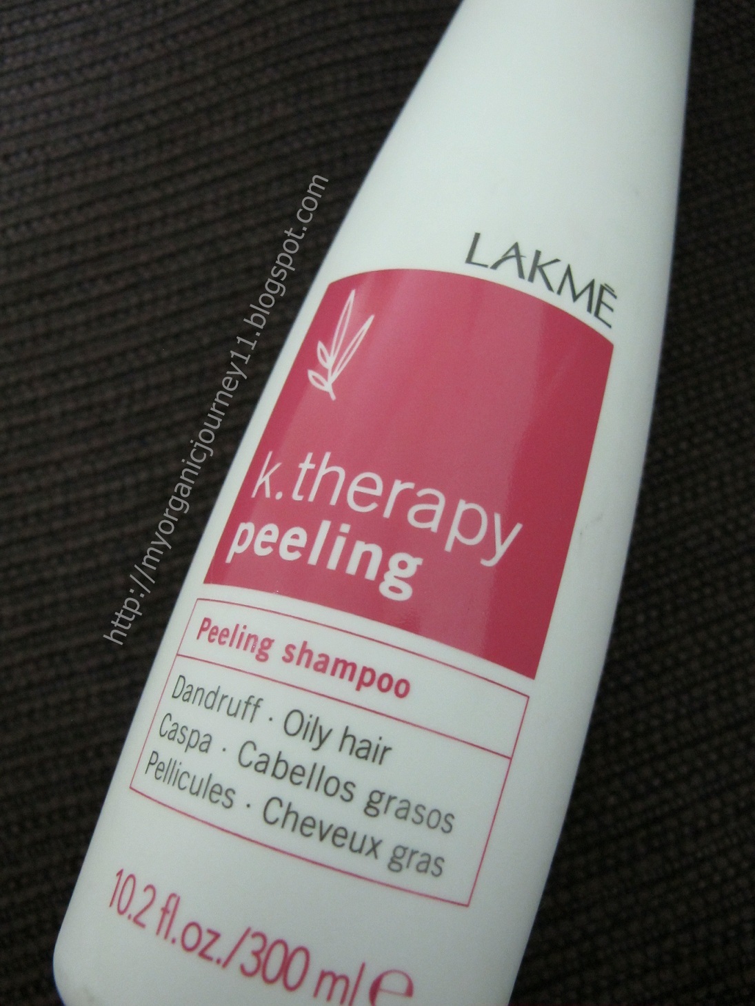 My Organic Journey Review LAKME k.therapy peeling shampoo