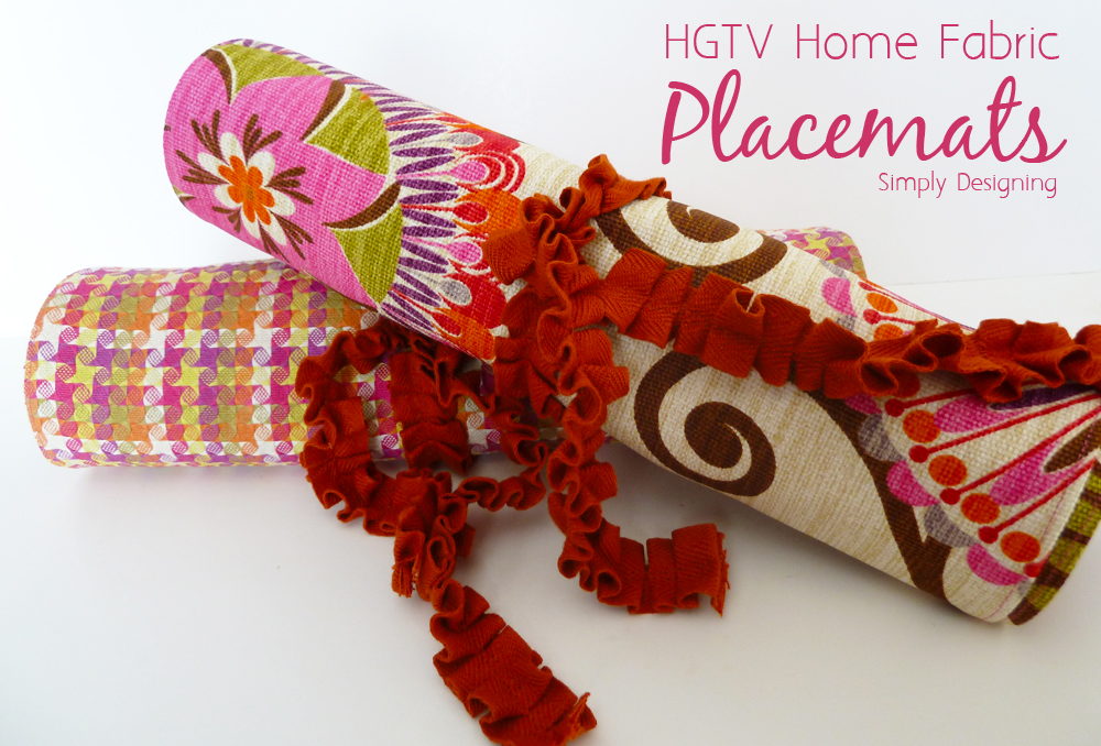 HGTV Home Decor Fabric Placemats