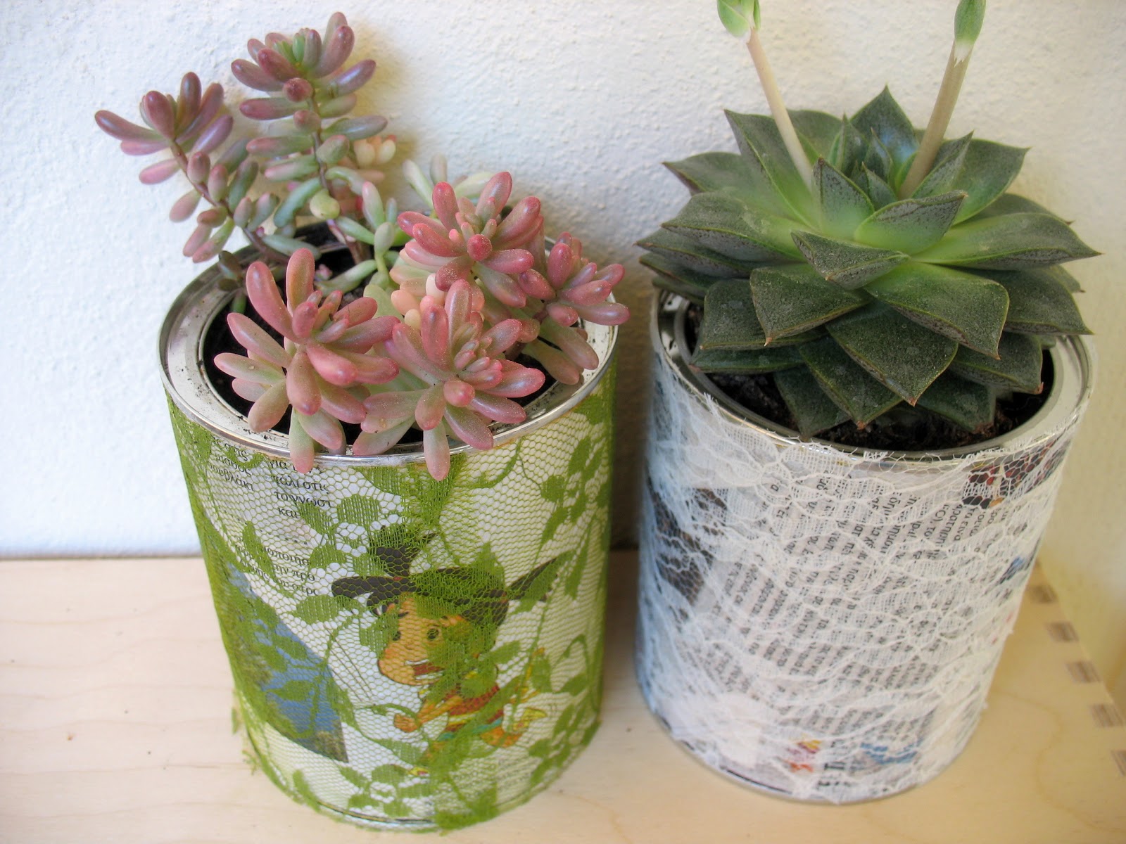 DIY Recycling Project, Flower Pot from Tin Cans Ef Zin Creations