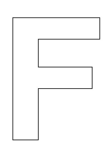 Shocking image for letter f printable Remarkable image throughout letter f printable