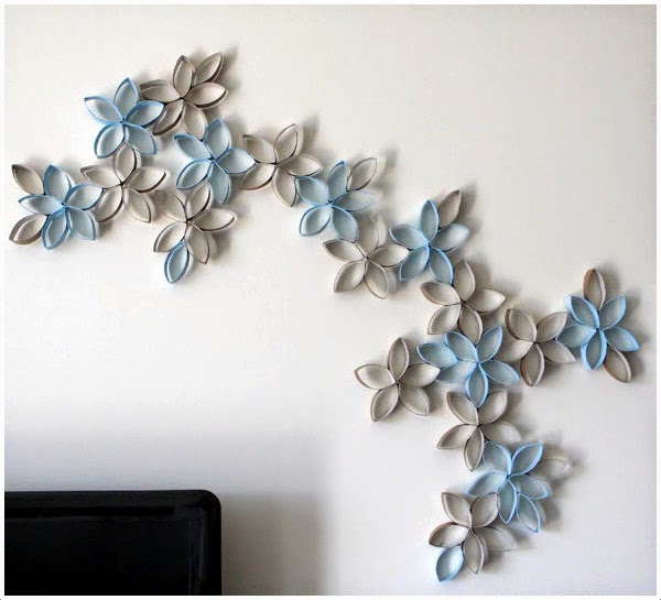 Ideas: Decora tus paredes con rollos de papel higiénico