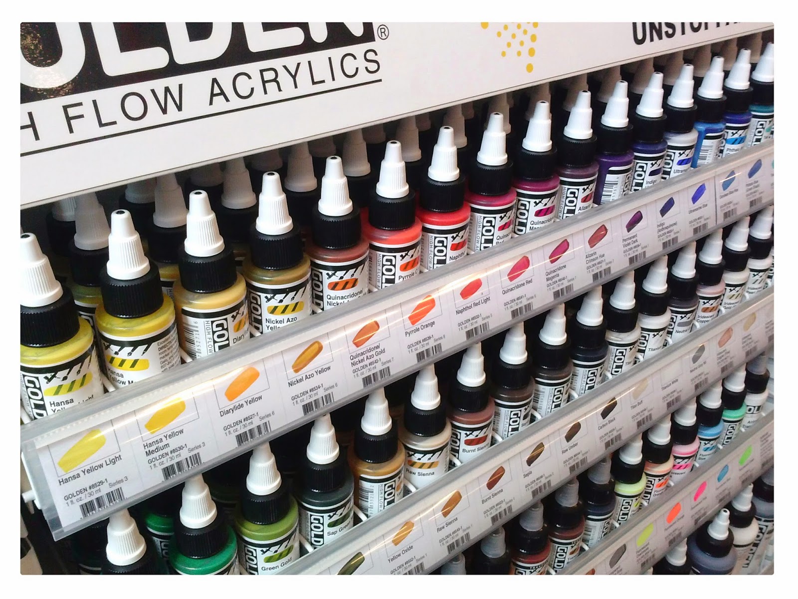ARCH Supplies NEW Product GOLDEN High Flow Acrylics