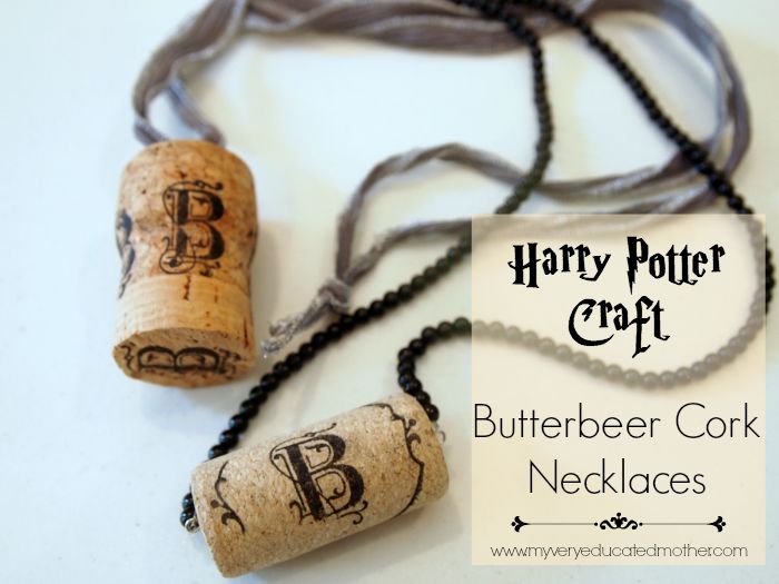Harry Potter Craft Idea: Luna Lovegood inspired Butterbeer Cork Necklaces  via @mvemother