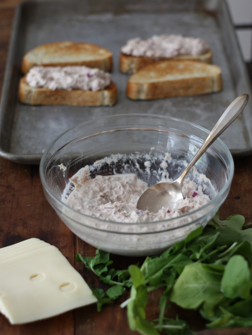 E.A.T. Arugula & Swiss Tuna Melts