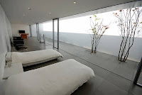 Okinawa Incredible Linear House Design With Exterior Features Four White Rectangular Concrete Slabs Okinawa Incredible Linear House Design With Exterior Features Four White Rectangular Concrete Slabs