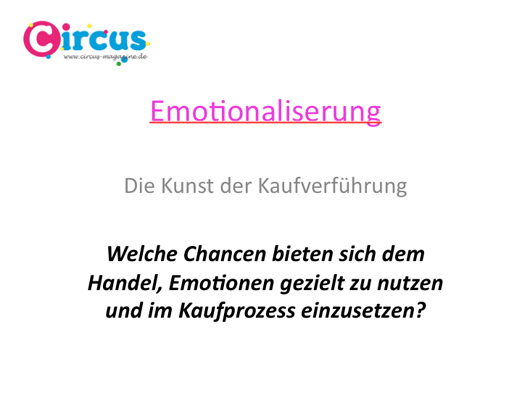 Mein Vortrag auf der KOMM in Wallau: "Emotionalisierung - die Kunst der Kaufverführung"