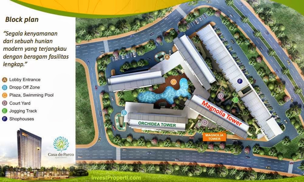Siteplan Apartemen Casa de Parco Casa De Parco Apartment BSD City