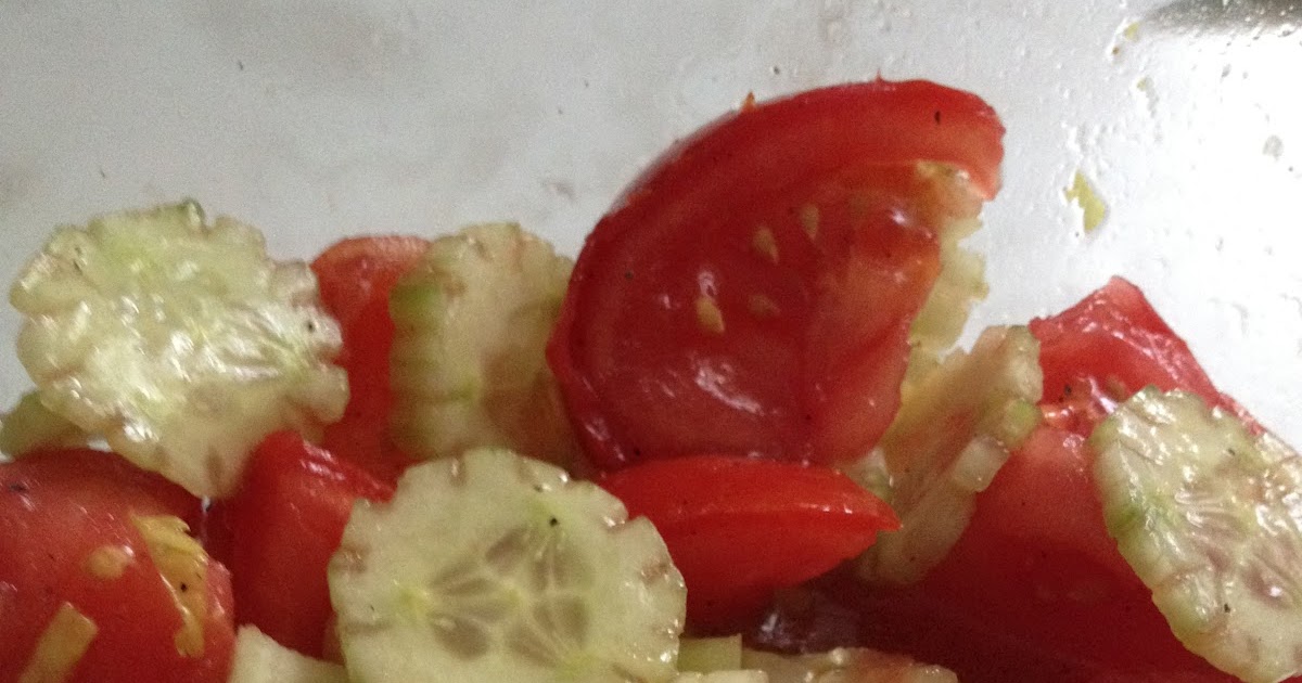 The Calm After The Storm Cucumber, tomato & celery salad!
