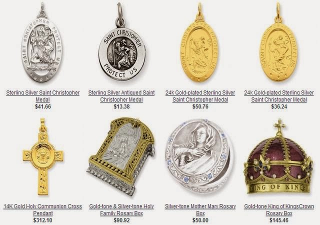 Jewelry at Patron Saint Medallions