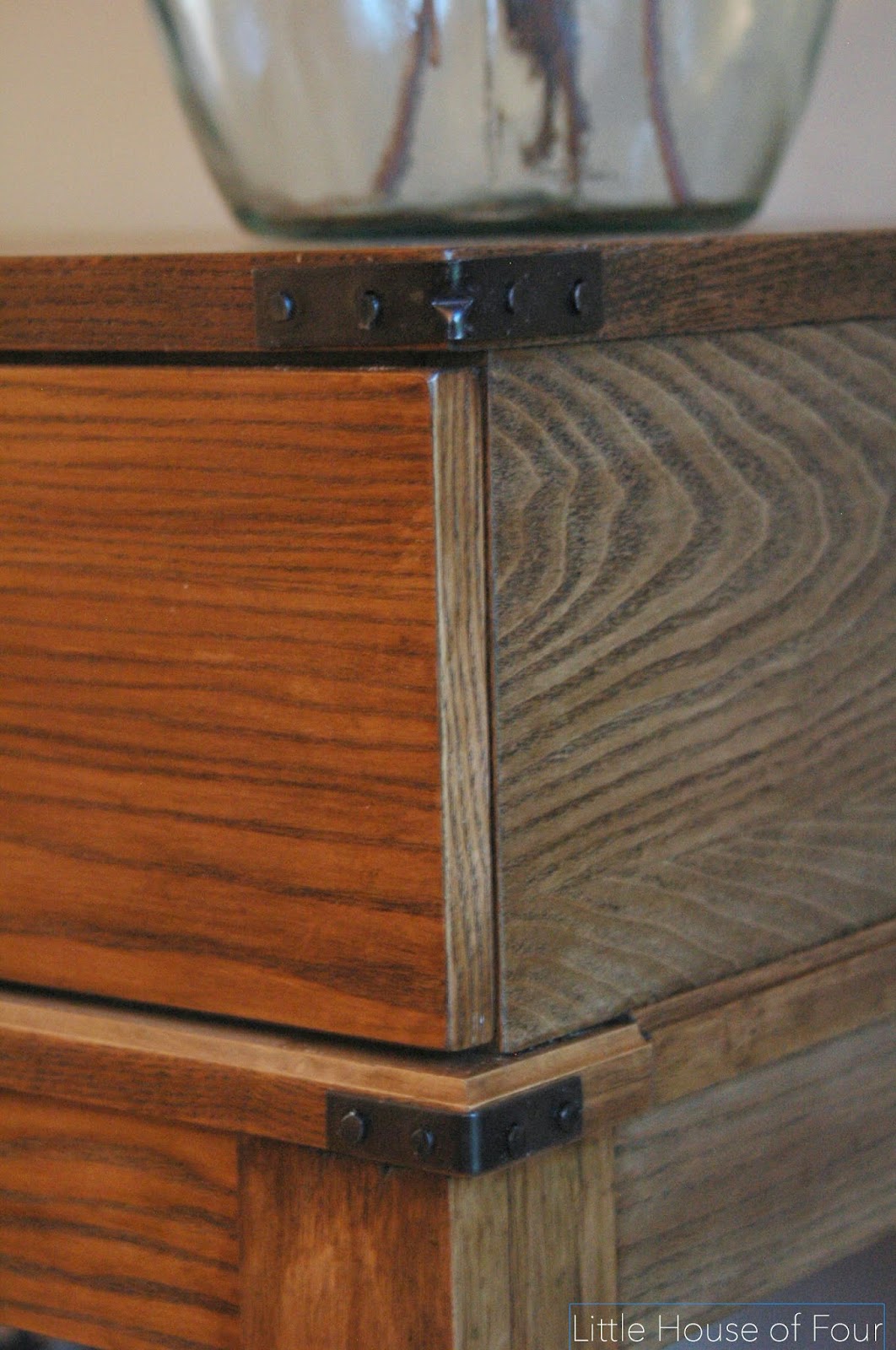 West Elm Inspired HomeGoods table makeover Little House of Four