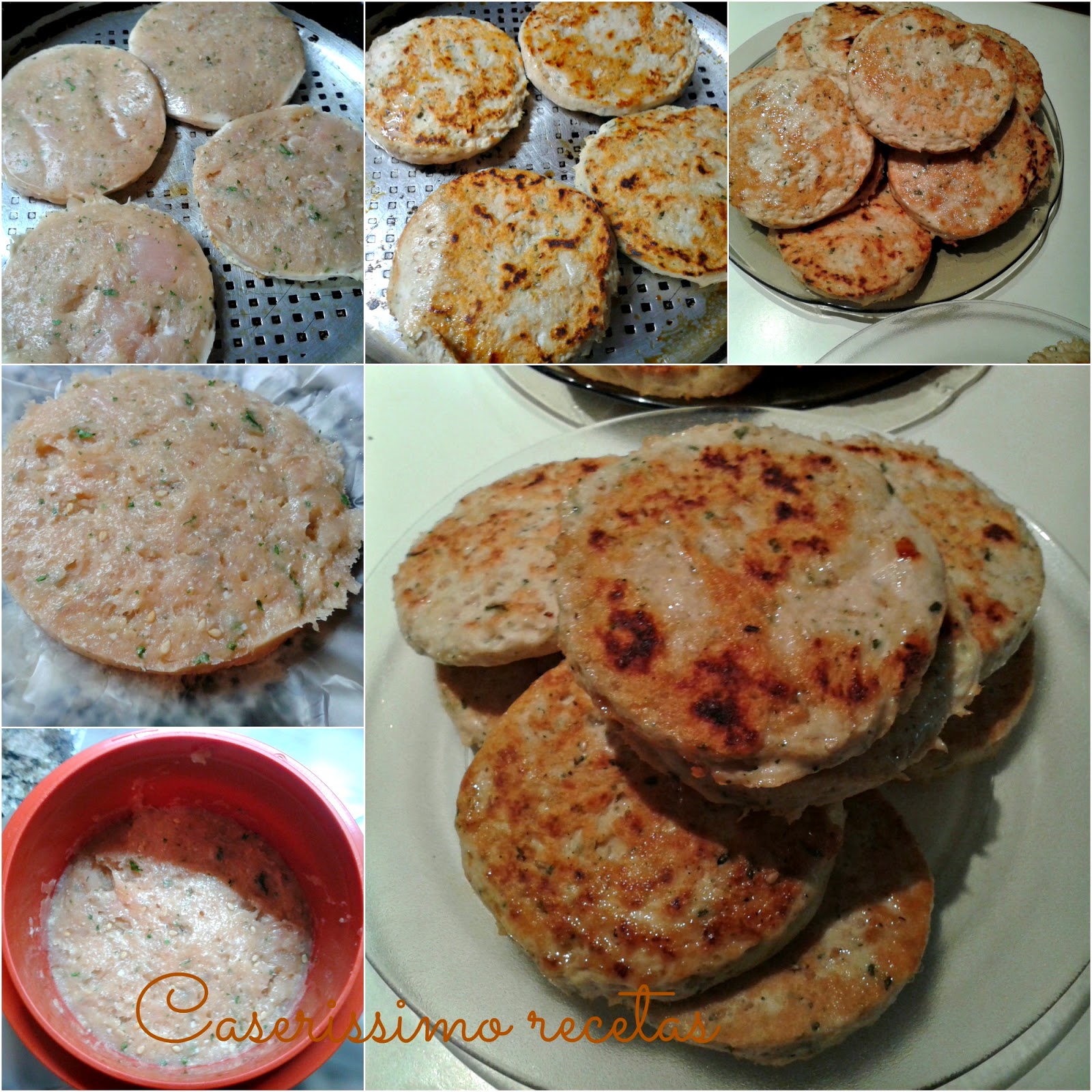 Sandwiches De Hamburguesas De Pollo