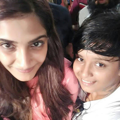 Sonam Kapoor spotted on the sets of her upcoming movie Neerja‬