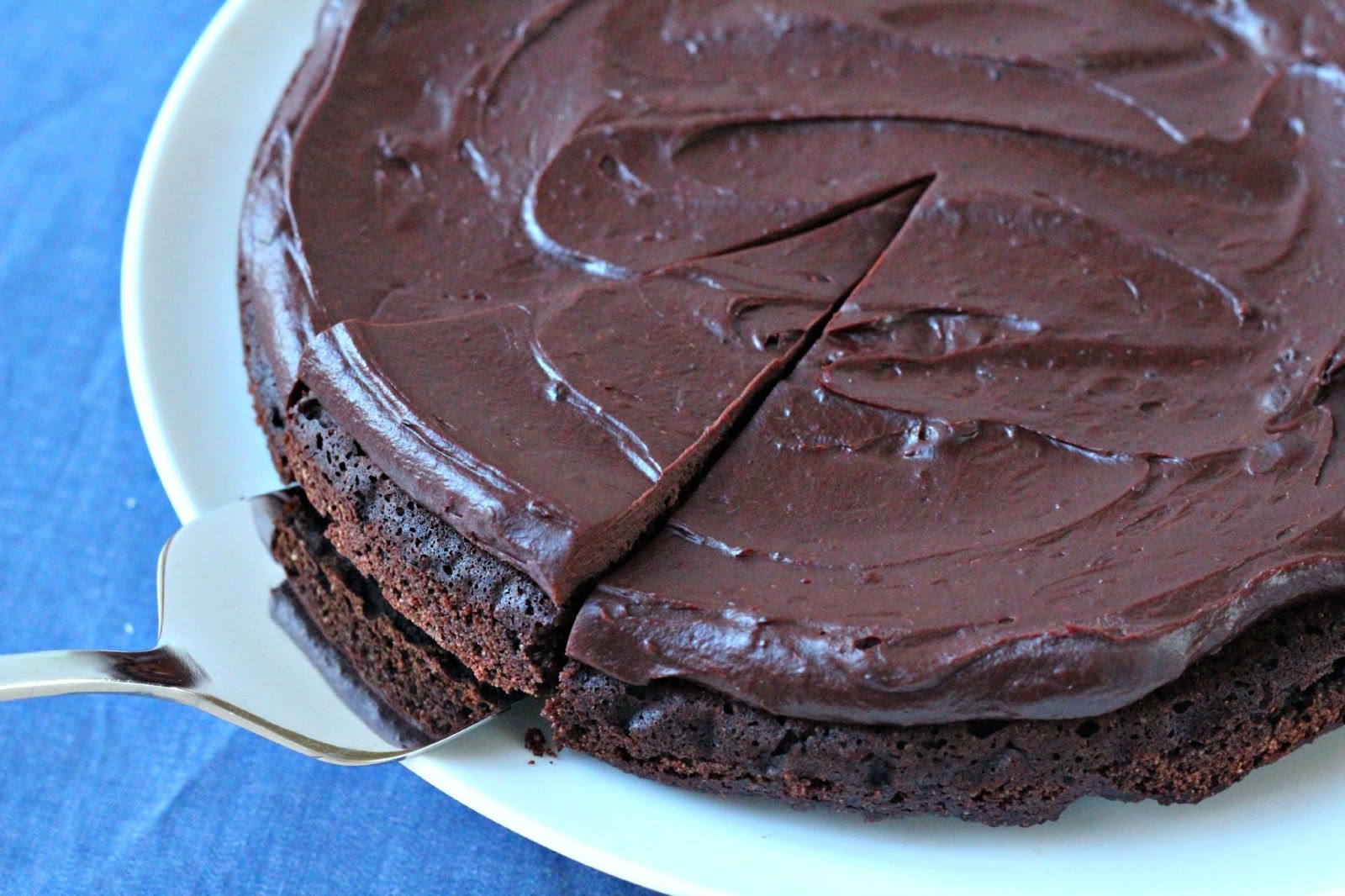 Milk and Honey Wholemeal Chocolate Blueberry Jam Cake