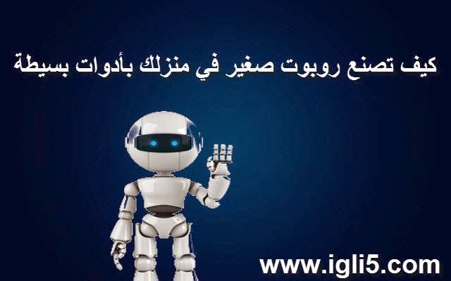 الدرس كيف تصنع روبوت صغير في منزلك بأدوات بسيطة طائر الأشجان اليماني