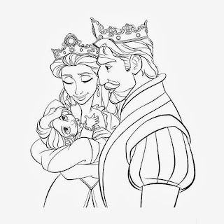 Baby Rapunzel Tangled Coloring Pages
