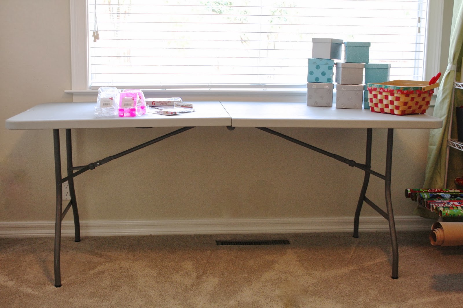 Organized Christmas Gift Wrap Station v. 2013 Simply Organized