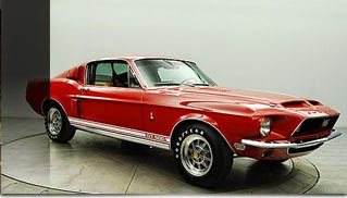 1968 Red Shelby Mustang