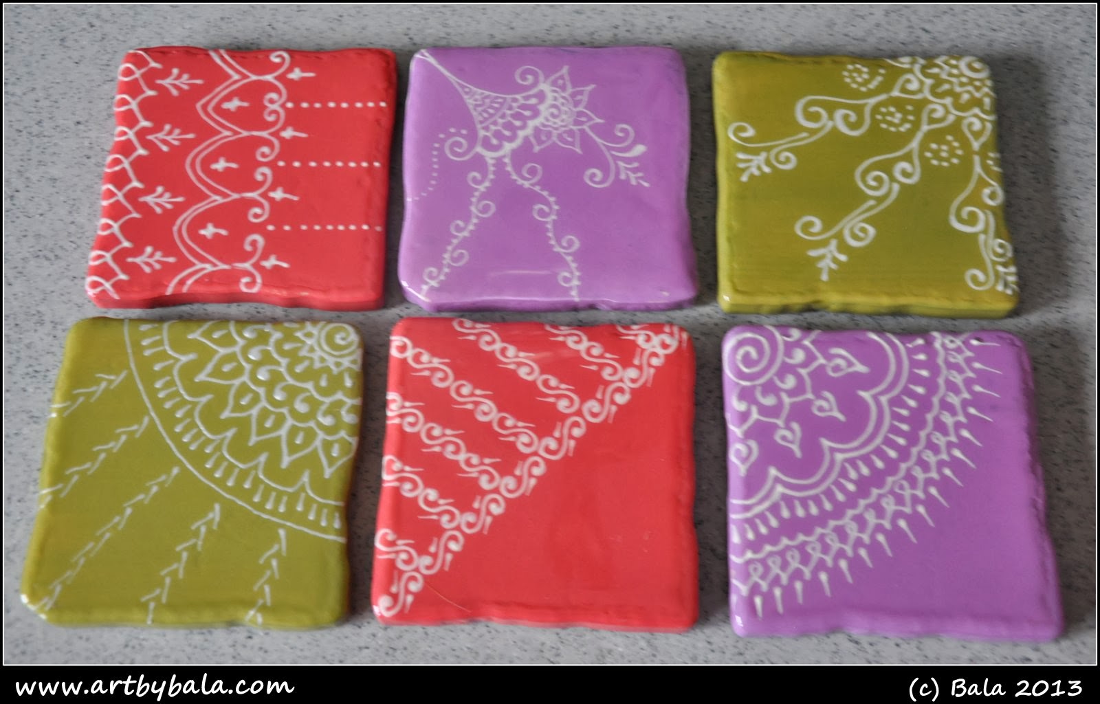 A Life Journey Together Hand Painted Coasters