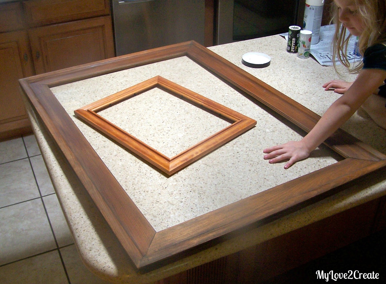 An unwanted frame into a much loved Chalkboard My Love 2 Create