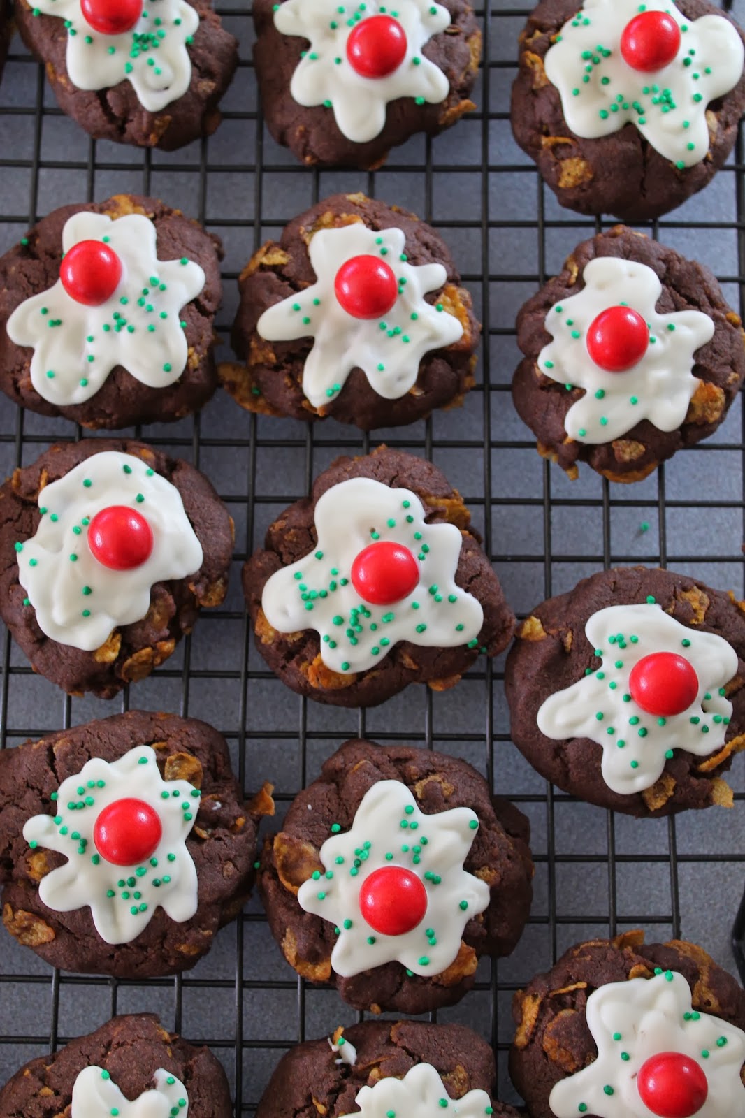 Kara's Cake's Chocolate Afghan Christmas Pudding Cookies Recipe