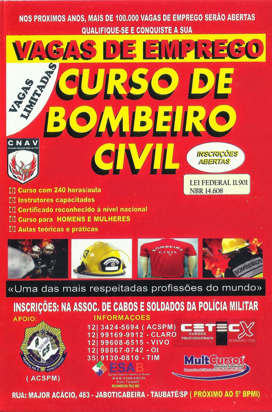 Curso de bombeiro civil rj
