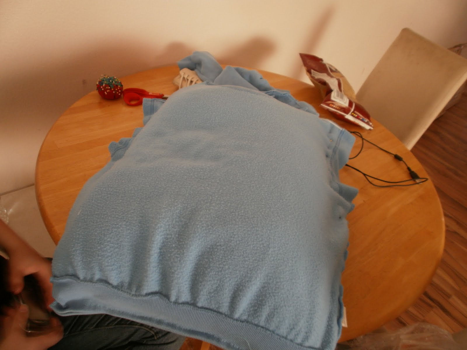 Anxiety and Coffee Turning a Hoodie into a Pillowcase