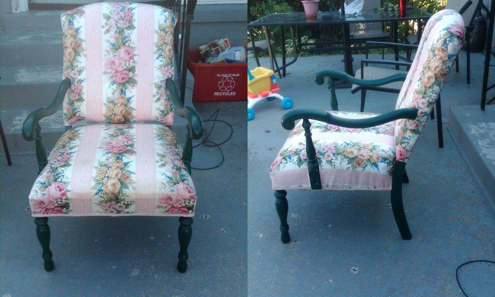 Crafting in the Land of Diapers and Naps How to ReUpholster an Arm Chair