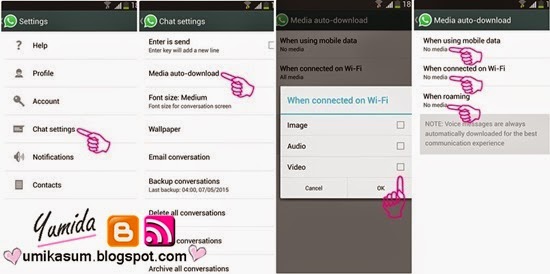 Cara elak gambar whatsapp masuk galeri handphone, cara menyembunyikan foto di gallery android, cara elak auto download image pada whatsapp, mematikan whats app auto save image phone, cara setting whats app auto (block) terima gambar dari whatsapp, cara sembunyikan foto & video whatsapp