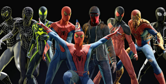 LOS TRAJES DE SPIDER MAN los trajes de spider man: