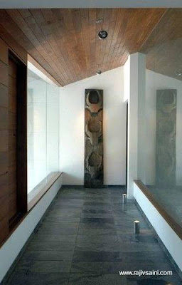 Casa contemporánea en la India Detalle de arquitectura moderna