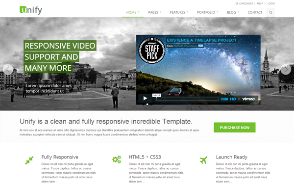 unify responsive website template nulled