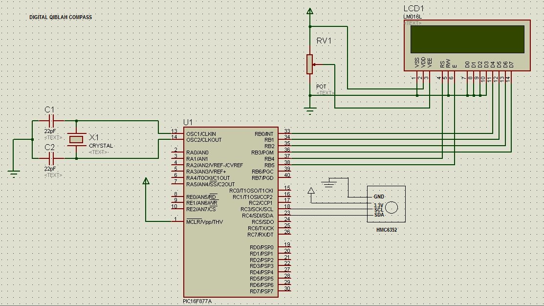 Development of Digital Qiblah Compass WEEK 8 MICROPROCESSOR CIRCUIT