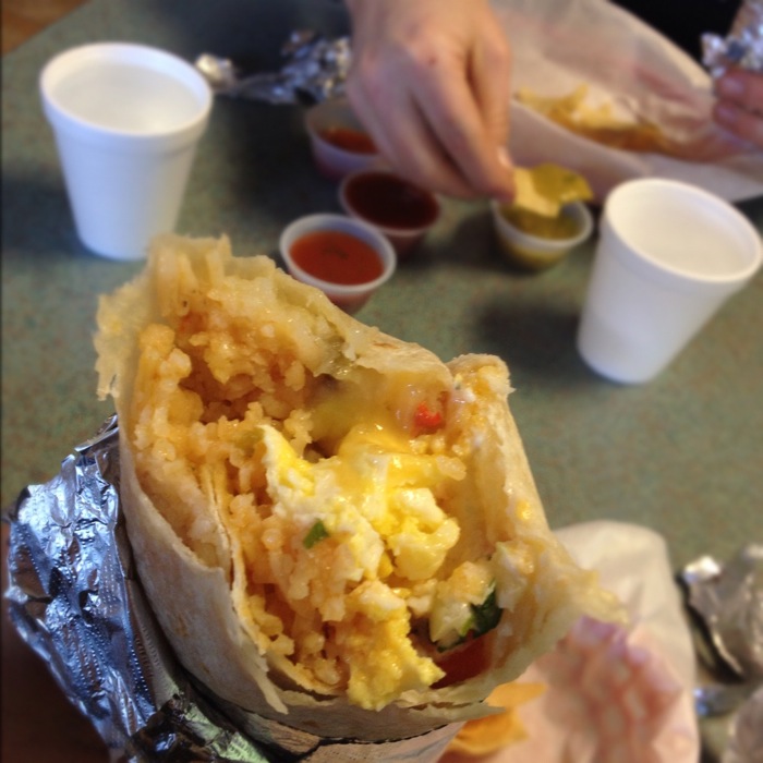 The Trail of Crumbs • A Gastro Travelogue Breakfast Burrito in Isla Vista
