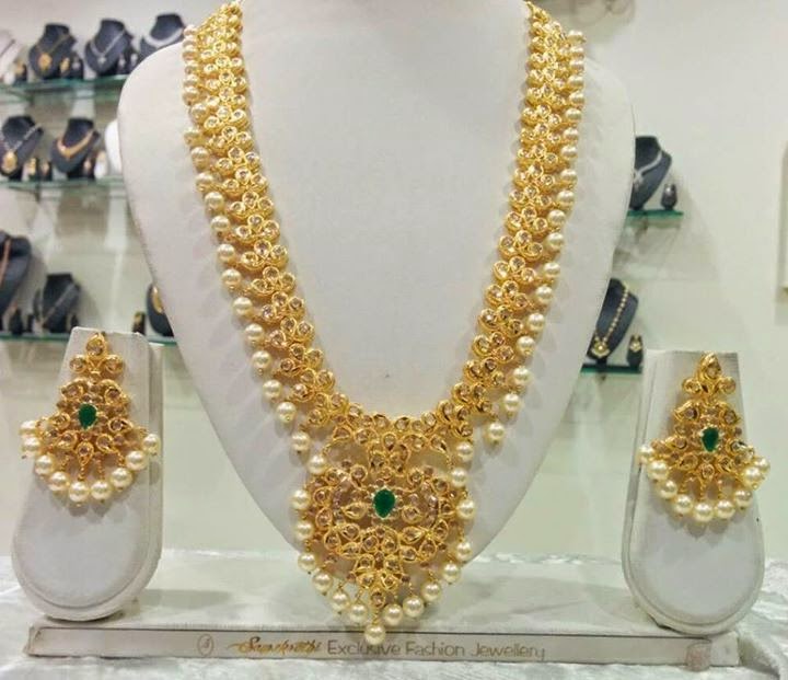 Indian Jewellery and Clothing Beautiful Gold Coated designer jewellery
