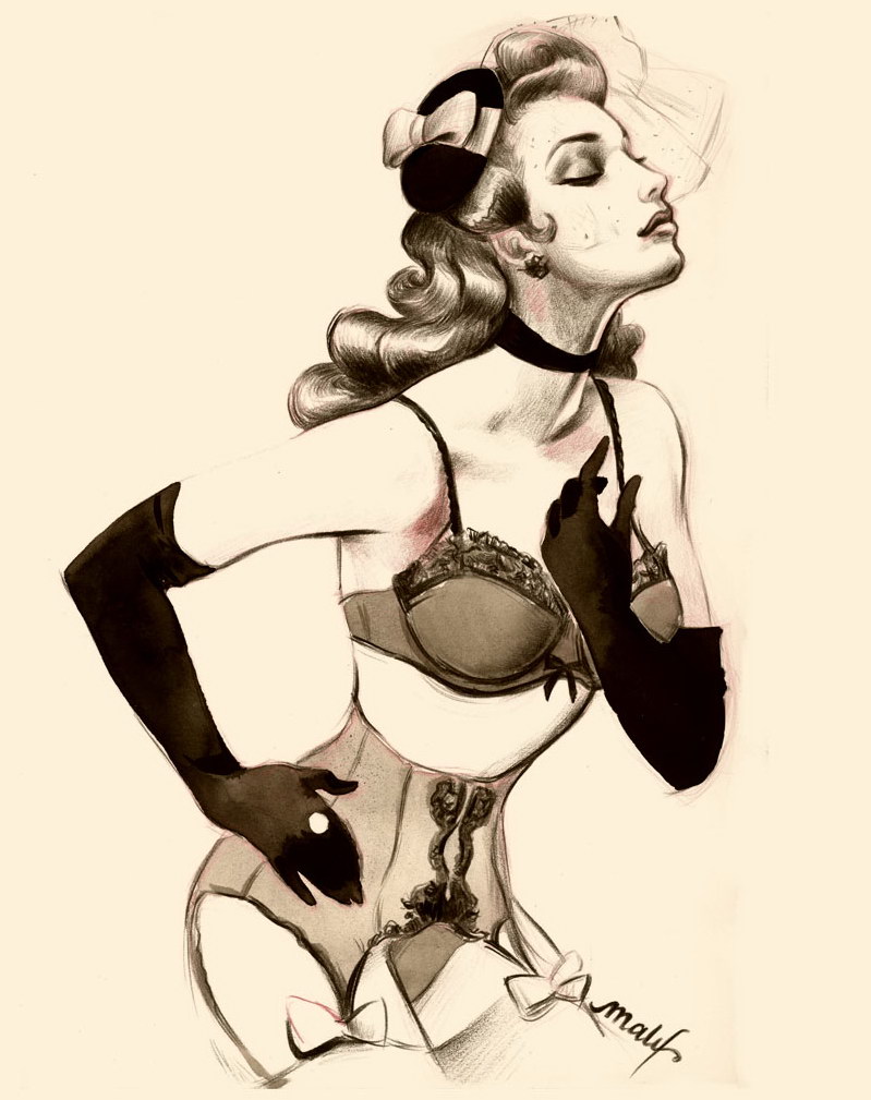 maly siri pin up art