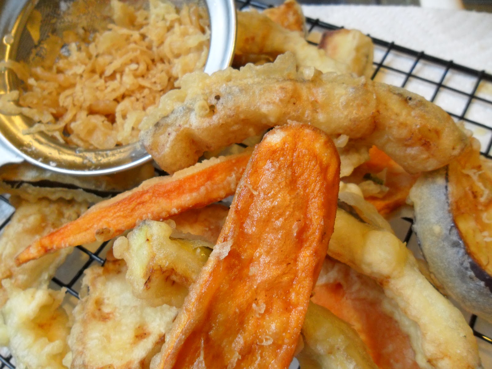 Vietnamese Soul Food Tempura with Eggplant, Sweet Jams, Asparagus Ca