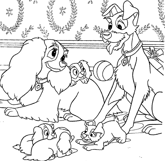 Here You Can Find Lots Of Free Disney Coloring Pages That Easily Print Out And Give It To Your Kids Just Click On The Lady Tramp