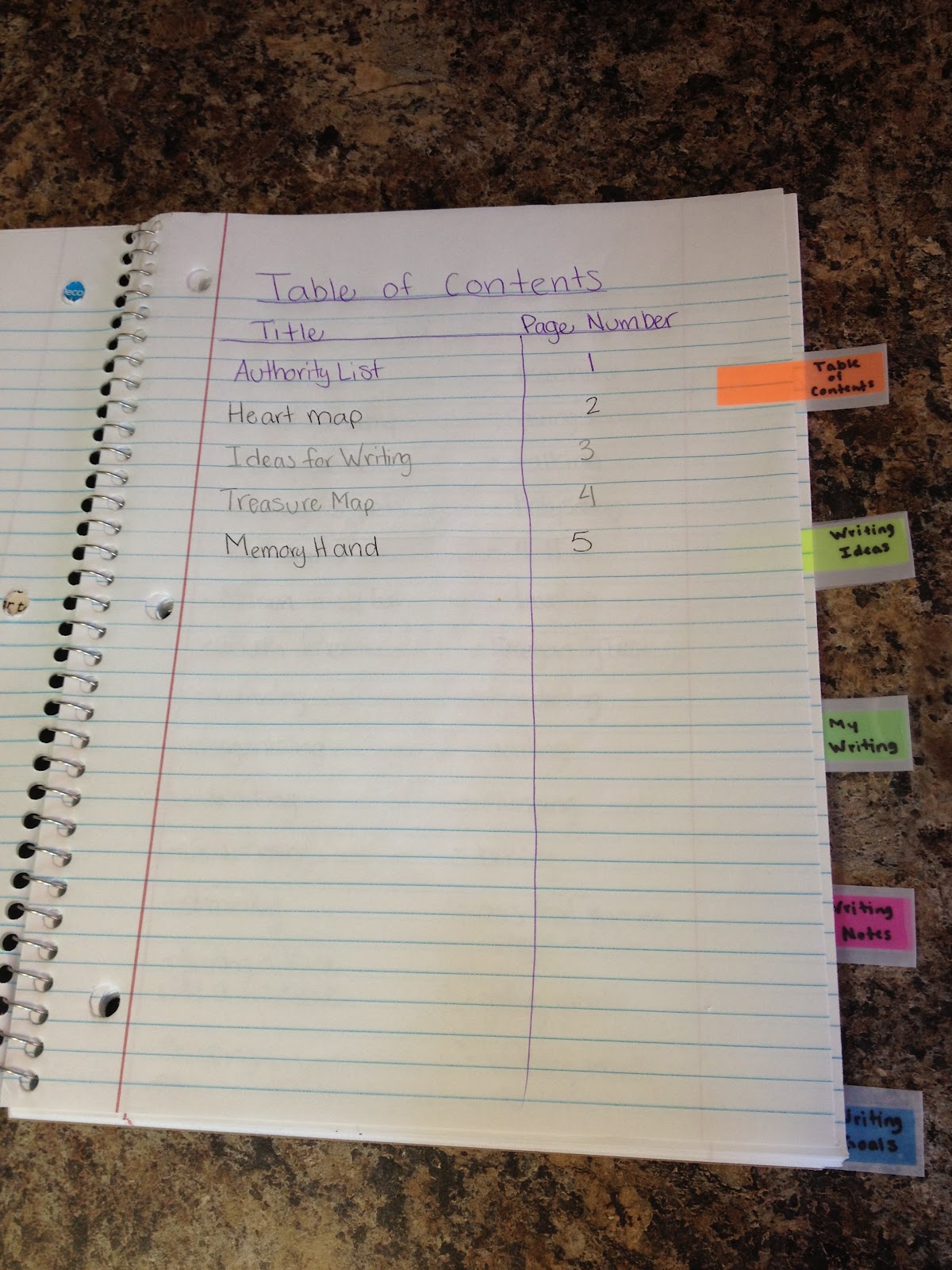 Apples of Your Eye! * Writer's Notebook Organization!
